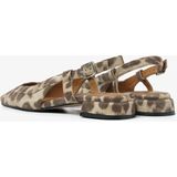 VIA VAI - Julie Xena - Slingback - Luipaardprint - Hoogwaardig Leer - Handgemaakt in Portugal
