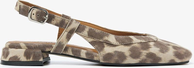 VIA VAI - Julie Xena - Slingback - Luipaardprint - Hoogwaardig Leer - Handgemaakt in Portugal