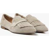 VIA VAI Lola Oakley Instappers - Grijs - Suède - Lichtgewicht Zool