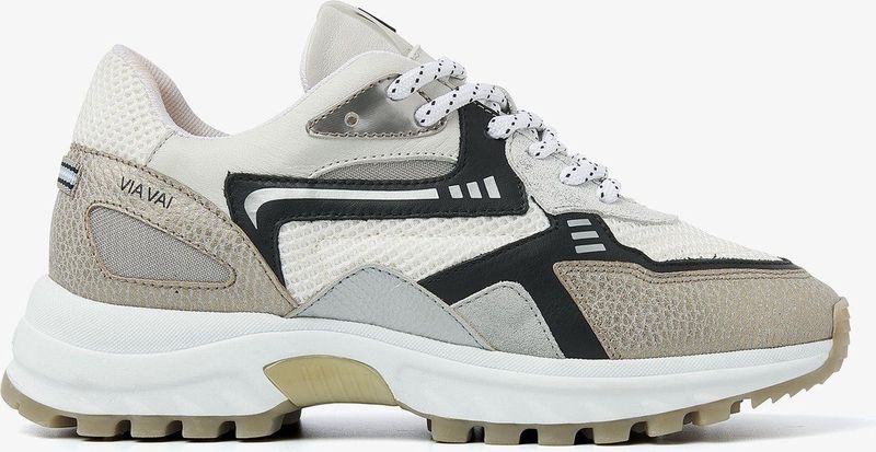 Via Vai - Danae Noah - Sneakers - Veelkleurig - Leer - Chunky Noppenzool