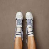 VIA VAI Isa Josie Sneakers - Meerkleurig - Hoogwaardig Leer en Suède - Lichtgewicht Plateauzool