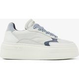 VIA VAI Isa Josie Sneakers - Meerkleurig - Hoogwaardig Leer en Suède - Lichtgewicht Plateauzool