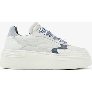 VIA VAI Isa Josie Sneakers - Meerkleurig - Hoogwaardig Leer en Suède - Lichtgewicht Plateauzool