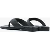 VIA VAI Kiki Berry Slippers - Zwart - Leer - Handgemaakt in Turkije