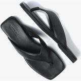 VIA VAI Kiki Berry Slippers - Zwart - Leer - Handgemaakt in Turkije