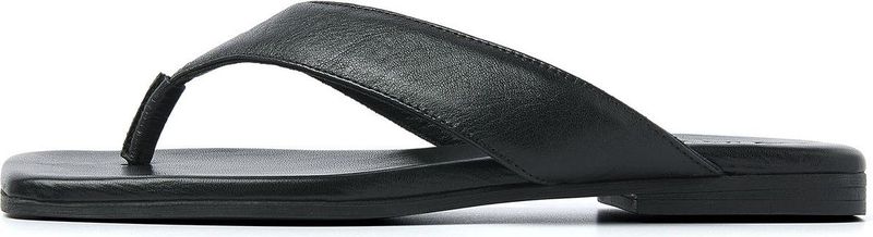 VIA VAI Kiki Berry Slippers - Zwart - Leer - Handgemaakt in Turkije