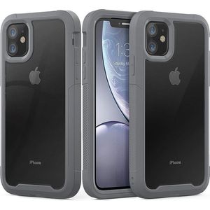 Apple - iPhone 11 - Hoesje - Grijs - Hybride Full Protect