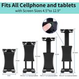 Universele Smartphone, Tablet en iPad houder voor Hoofdsteun Auto / Fiets Sturen / Microfoon Statief
