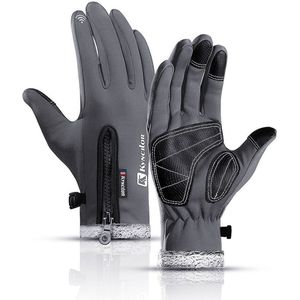 KYNCILOR Winter Handschoenen Touchscreen Wind en Water Proof Grijs L