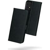 Rosso Deluxe - Samsung Galaxy A53 Hoesje - Echt Leer - Zwart