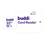 Buddi - MicroSDXC Geheugenkaart - 32GB - Wit - Inclusief SD Adapter