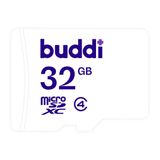 Buddi - MicroSDXC Geheugenkaart - 32GB - Wit - Inclusief SD Adapter