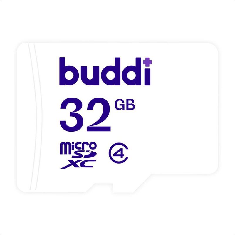 Buddi - MicroSDXC Geheugenkaart - 32GB - Wit - Inclusief SD Adapter
