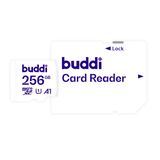 Buddi - MicroSDXC Geheugenkaart - 256GB - Wit - Inclusief SD Adapter