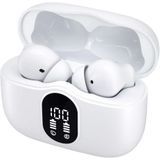 SBG - TWS Bluetooth Oordopjes - Wit - Active Noise Cancelling - LED Display