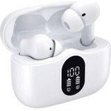 SBG - TWS Bluetooth Oordopjes - Wit - Active Noise Cancelling - LED Display