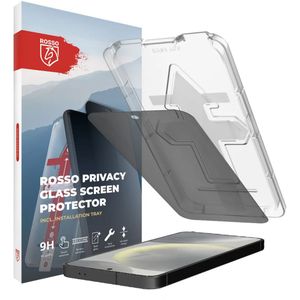 Rosso Samsung Galaxy S24 Privacy Glass met Installatietray