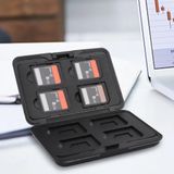 SD Kaart Houder - 8x2 Kaarten Slots - Zwart