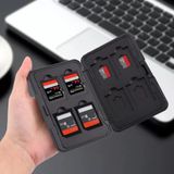 SD Kaart Houder - 8x2 Kaarten Slots - Zwart