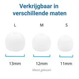 3 Pack Siliconen Vervangende Dopjes voor Oordopjes / Headsets Wit Large