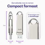 Buddi - Dual Geheugenstick - Grijs - 32GB - USB-C en USB A - USB 3.1