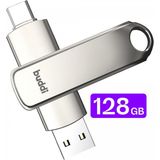 Buddi - USB-C Stick - Grijs - 128GB - Dual Geheugenstick - USB 3.1 - Plug & Play