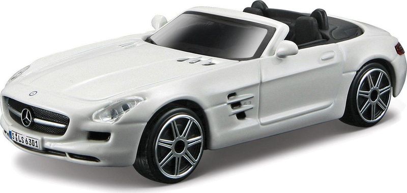 Modelauto Mercedes-Benz SLS AMG Wit 11 X 4 X 3 cm - Schaal 1:43 - Speelgoedauto - Miniatuurauto