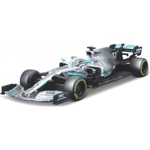 Bburago Raceauto Valtteri Bottas Junior 1:43 Zilver/Zwart/Blauw