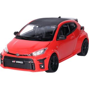 Maisto modelauto/speelgoedauto Toyota Yaris - rood - schaal 1:24/16 x 7 x 7 cm