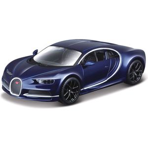 Modelauto Bugatti Chiron 1:32 Blauw - Speelgoed Auto Schaalmodel