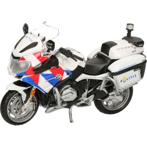Maisto model motor/speelgoed motor BMW politie - wit - schaal 1:18/12 x 5 x 8 cm