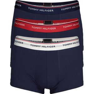 Tommy Hilfiger - Boxershorts - Blauw - 3-pack - Lage Heren Trunks