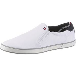 Tommy Hilfiger Iconic Slip On Sneakers voor heren, wit wit wit 100, 41 EU