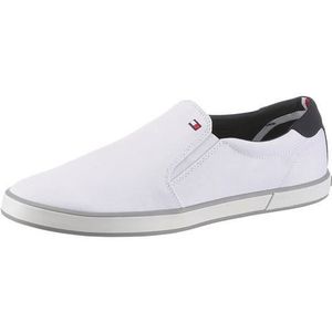 Tommy Hilfiger Iconic Slip On Sneakers voor heren, Off White Bianco, 44 EU