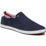 Tommy Hilfiger Heren Instappers Iconic Slip On Sneaker Blauw