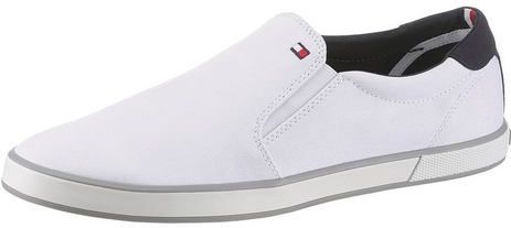 Slipper - Wit - Textiel - Lage Vrijetijdsschoen met Stretchinzetten