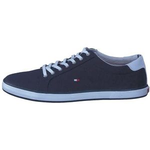 Tommy Hilfiger, Schoenen, Heren, Blauw, 45 EU, Katoen, Heren Sneakers, Herfst/Winter Collectie, 100% Katoen