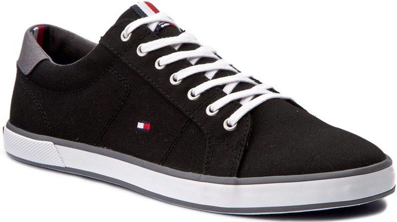 Tommy Hilfiger - H2285arlow 1d Fm0fm00596 - Sneakers - Staal Grijs - Katoen