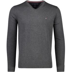 Tommy Hilfiger pullover donkergrijs v-hals
