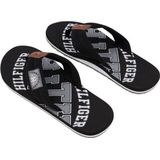 Tommy Hilfiger - FM0FM01369 - Teenslippers - Zwart - Synthetisch