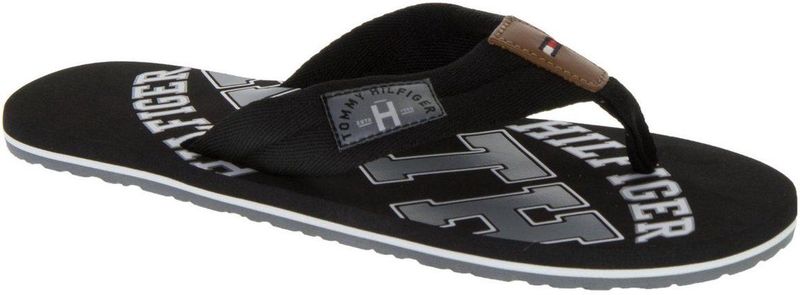 Tommy Hilfiger - FM0FM01369 - Teenslippers - Zwart - Synthetisch