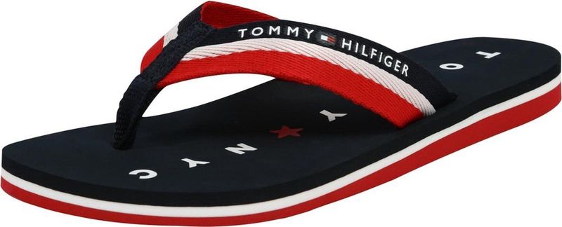 Tommy Hilfiger - FW0FW02370 - Teenslipper - Marineblauw - Synthetisch