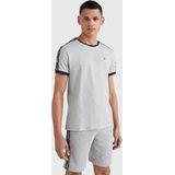 Tommy Hilfiger Sportshirt - Mannen - grijs navy wit rood