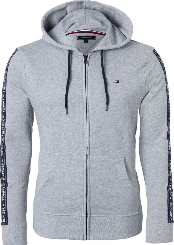 Tommy Hilfiger - Ls Hwk - Jas met Hoodie - Grijze Heather - 1 stuk