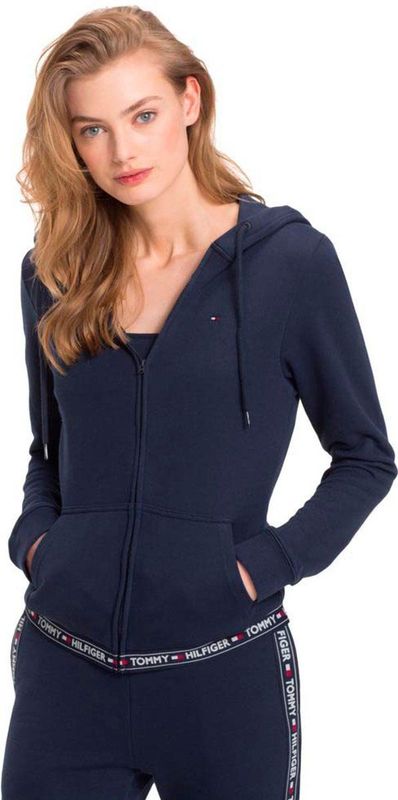 Tommy Hilfiger - Authentic - Sweatvest - Donkerblauw - Met Capuchon