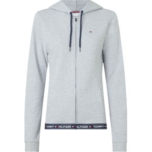 Tommy Hilfiger - Authentic Hoodie - Sweatvest - Grijs Melange - Middeldik