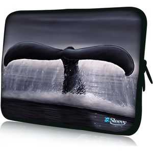 Sleevy 13,3 inch laptophoes walvis - laptop sleeve - Sleevy collectie 300+ designs