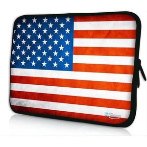Sleevy 14 laptophoes USA vlag - laptop sleeve - Sleevy collectie 300+ designs