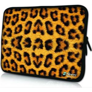 Sleevy 14 laptophoes luipaard print - laptop sleeve - Sleevy collectie 300+ designs