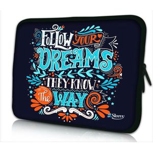 Laptophoes 13,3 inch dreams - Sleevy - laptop sleeve - laptopcover - Alle inch-maten & keuze uit 250+ designs! Sleevy